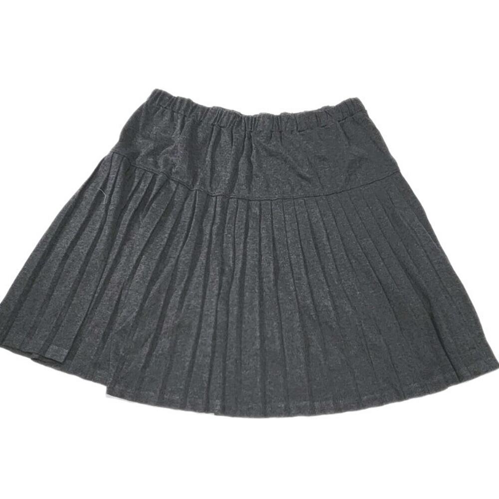 Plus Womens 26W Heather Gray Red Pleated Skirt Combinations NWOT